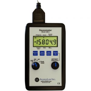 Image of the gaussmeter model GM2 from AlphaLab, Inc.